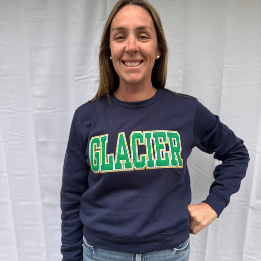 Glacier Chenille Patch Crewneck