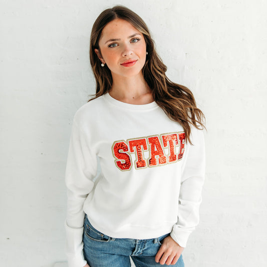 State Sequin Women's Crewneck