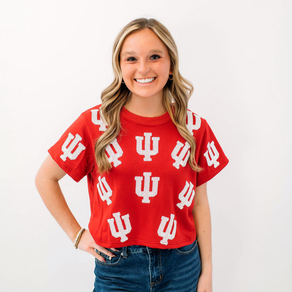 Indiana Trident Sequin Tee