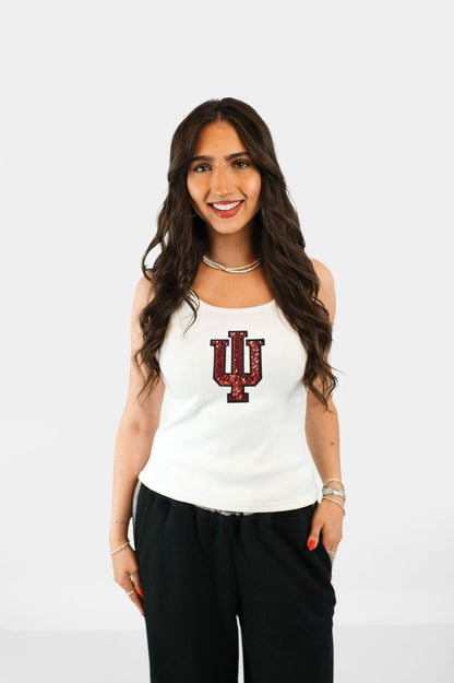 Trident Sequin Ribbed Tank