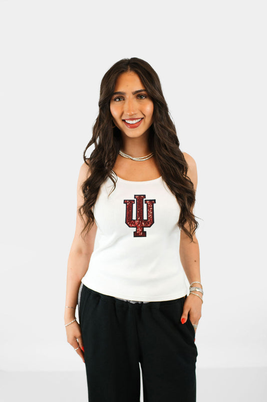 Trident Sequin Ribbed Tank