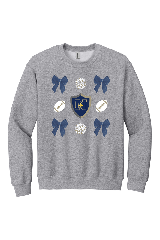 Saints Game Day Bow Crewneck