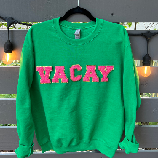 Vacay Glitter Sweatshirt